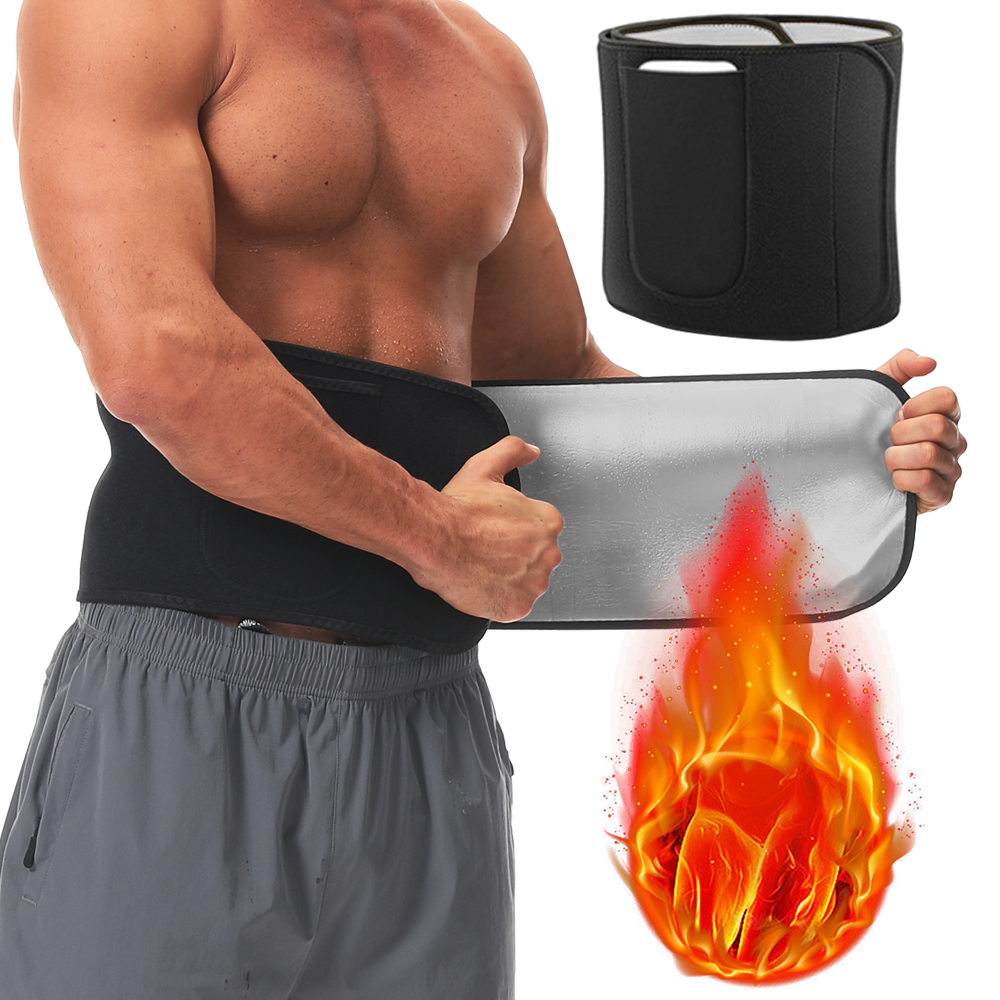 Men Sauna Suits Hot Thermal Sweat Belt Fat Burning Bodybuilding Waist Trainer Workout Slimming Girdles Gym Weight Loss Corset