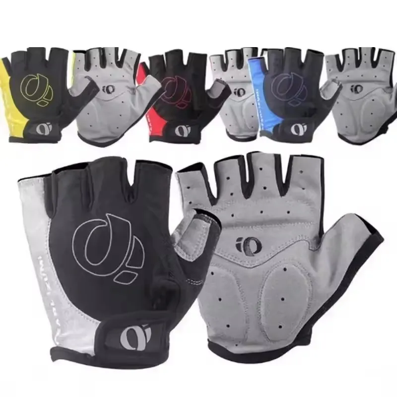 1Pair Gel Half Finger Gloves Anti-Slip Anti-Sweat Shockproof MTB Road Bike Cycling Bicycle Gloves for Left-Right Hand