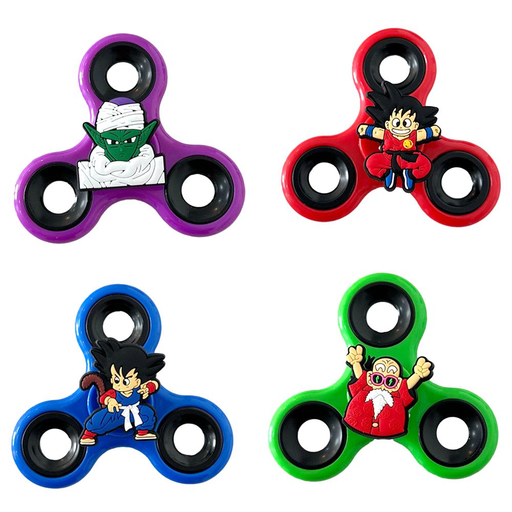 1 Pc Anime Dragon Ball Z Action Figures Fidget Spinner Son Goku Vegeta Piccolo PVC Model Stress Relieving Hand Spinner Toy