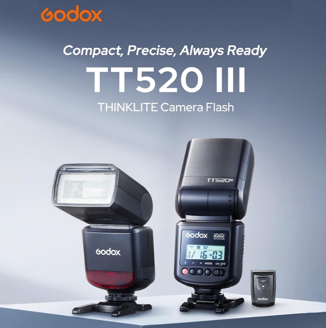 Godox TT 520 III Flash with Trigger for Canon / Sony / Nikon Camera Flash
