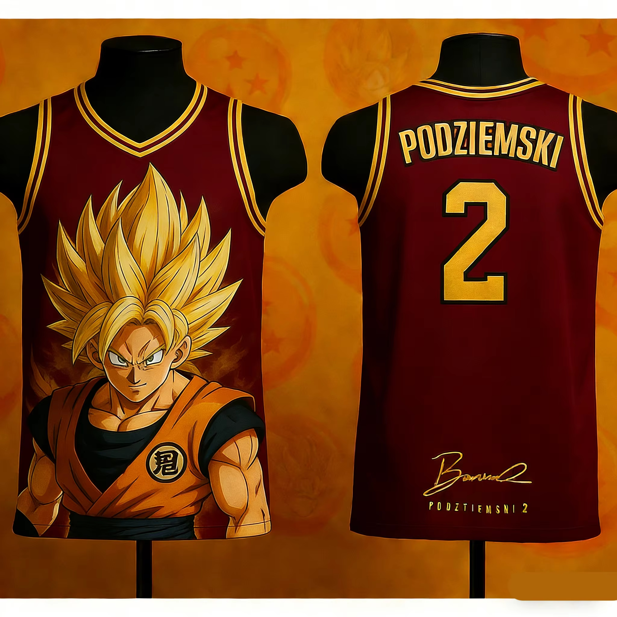2026 Summer New Japanese Anime "Dragon Ball Z" Special Edition Basketball Jerseys for Men's Casual Wear Children's Y2K Casual