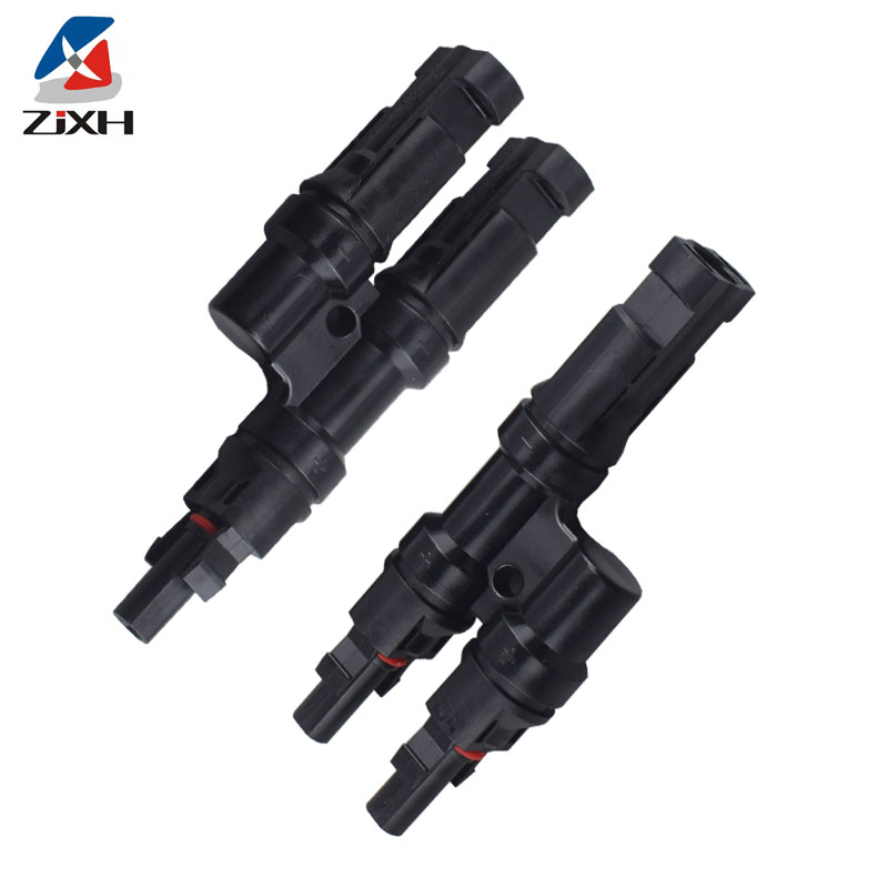 1 Pair IP67 Solar PV Connector Approved 2 to 1 T Branch Male And Female Solar 100% PP0 Parallel DIY Solar Kits System