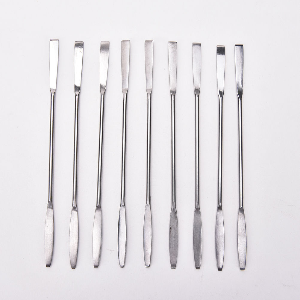 Makeup Cosmetic Nail Art Tool Stainless Steel Spoon Polish Cream Blender Mixing Palette Spatulas Stick Rod Tone Wholesale