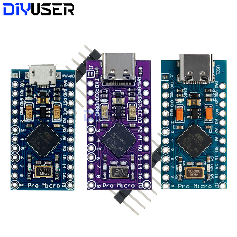 MICRO/MINI/TYPE-C USB ATMEGA32U4 Module 5V 16MHz Board ATMEGA32U4-AU/MU Controller Pro-Micro Replace Pro Mini