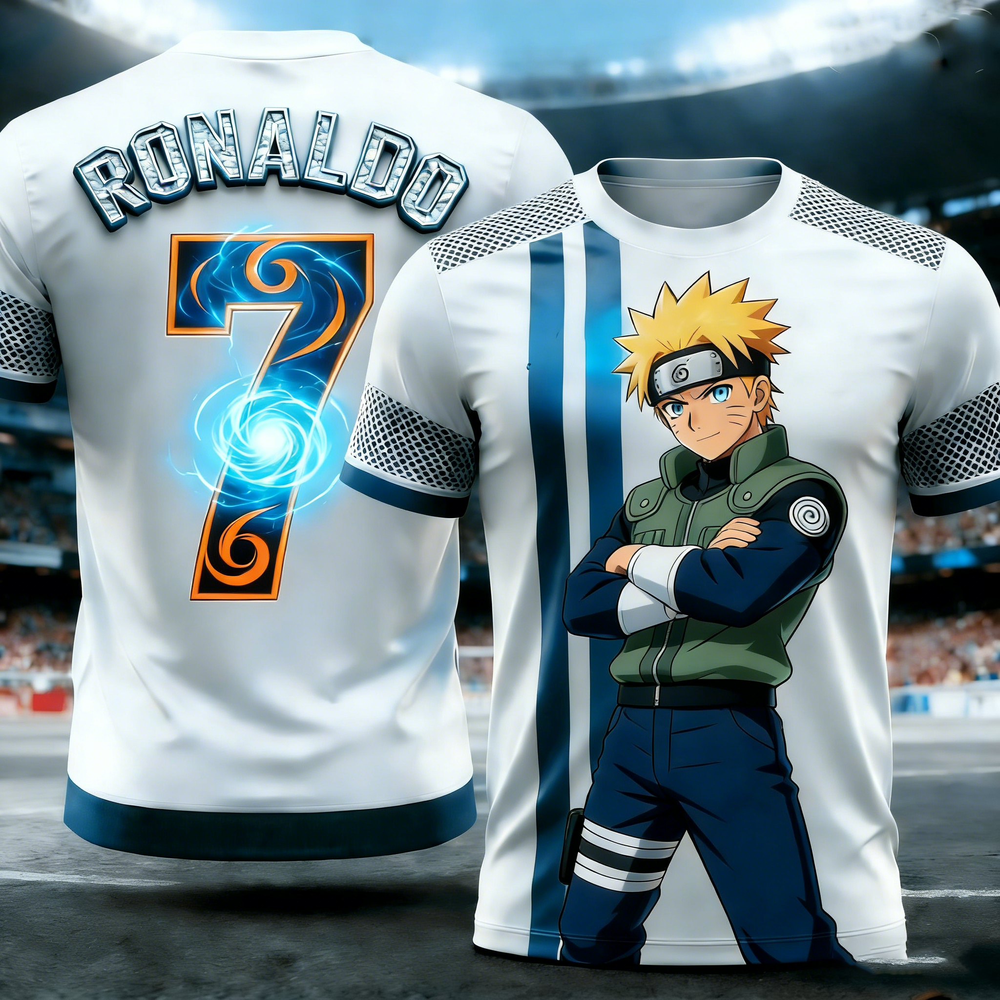 The 2026 New Edition of "New Naruto: Uzzomari" Football T-shirt No. 7 Football T-shirt, Limited Edition Fan Exclusive Jersey Top