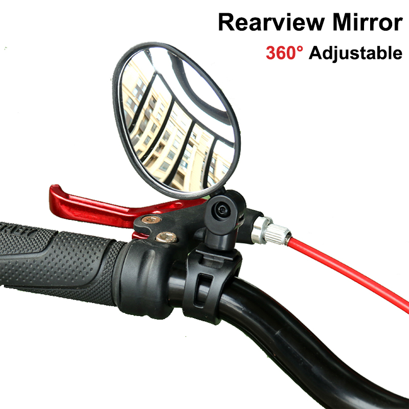 1pcs Bike Rearview Mirror 360°Rotatable Handlebar Back Mirror Child Safe Wide Angle For Bicycle Cycling Scooter Small Size