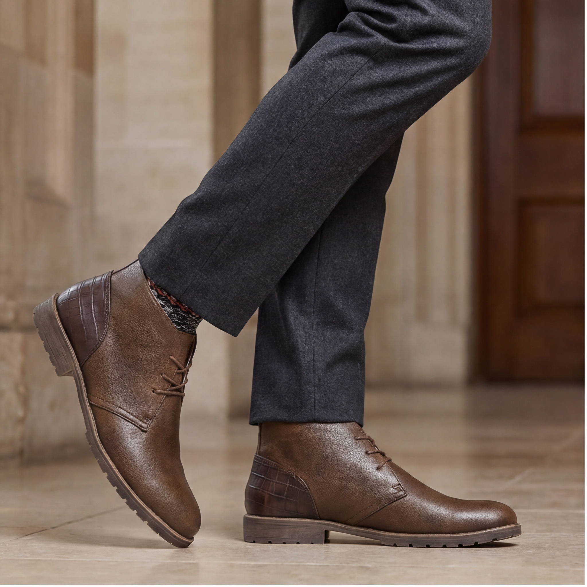 Retro Men Ankle boots Brand Plus Size Desert Boots Comfortable Leather Boots For Men