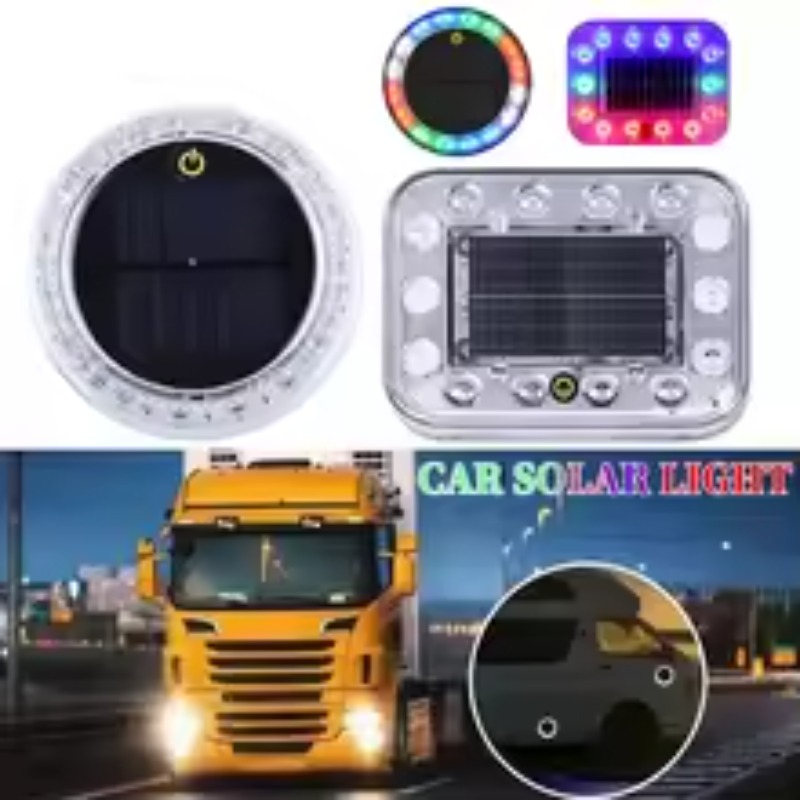 Smart Touch Control Solar Car Flash Light Multi-Mode LED Strobe Warning Light with Strong Magnetic Base Wireless Waterproof