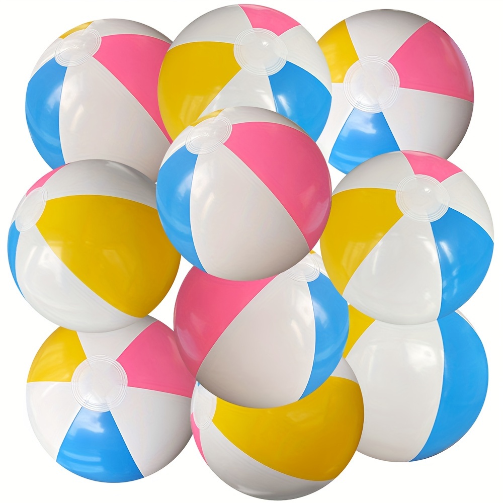 12pcs Inflatable Beach Ball PVC Football Soccer Ball Summer Swimming Pool Party Water Fun Floating Ball