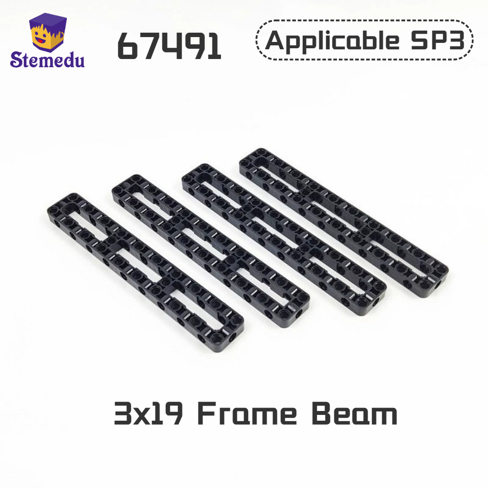 Technical Modified Frame 3x19 Liftarm Beam Frame 67491 Special Beams MOC Building Blocks Bricks Parts For Educational Kid Toys