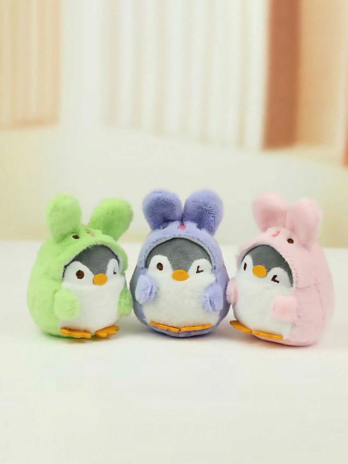 3-Pack of Cute Cartoon Little Penguin Pet Plush Toys, Soft and Safe, Suitable for Puppies Teething (Random Colors)