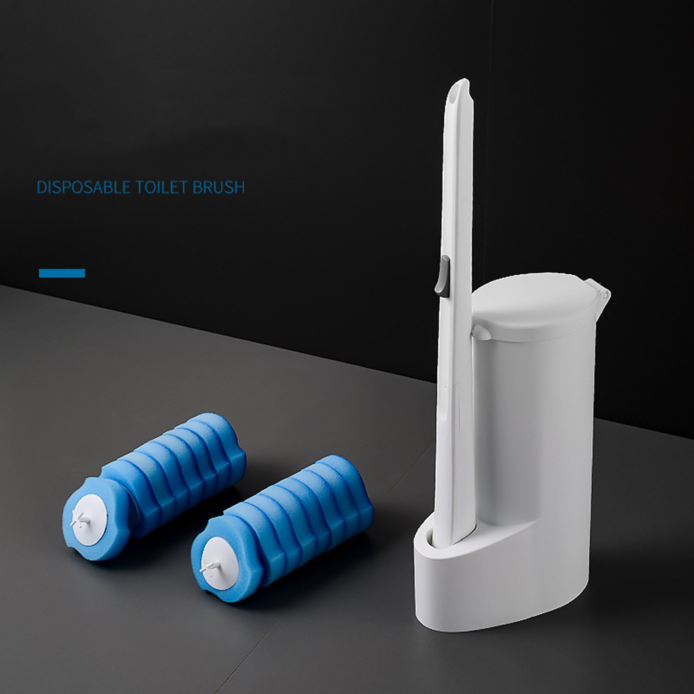 Disposable Toilet Brush Set with 16 Refills Toilet Bowl Cleaning System