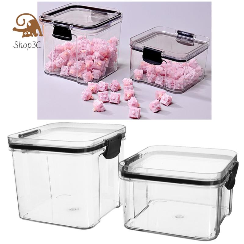 Hot Sale PC Polycarbonate Mechanical Keyboard Switches Storage Box 460/700ml Capacity