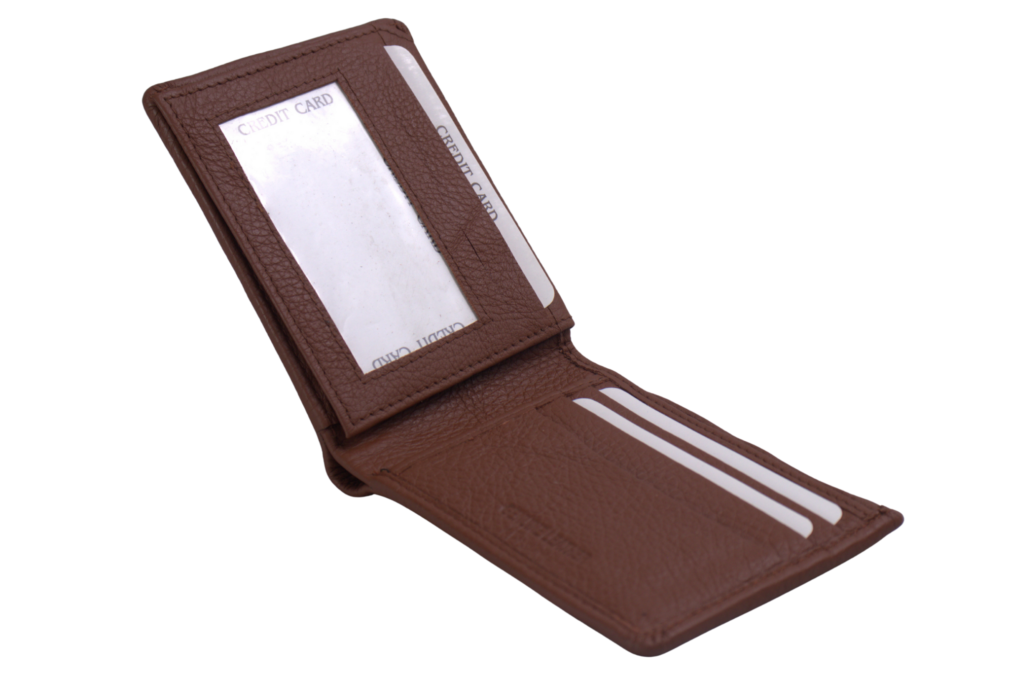 Classic Bifold Wallet in Brown with Extra Flap
