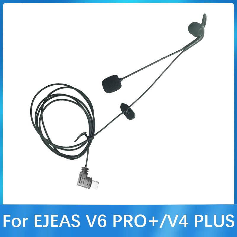 Type-C Interface In-Ear Referee Headset Suitable For EJEAS V6 Pro+ /V4 Plus Motorcycle Helmet Headset