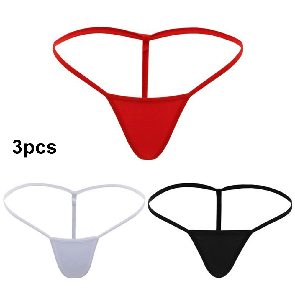 1/3PCS Women Ladies Thongs G String Tanga Panties Seamless Ultrathin Women's Panties