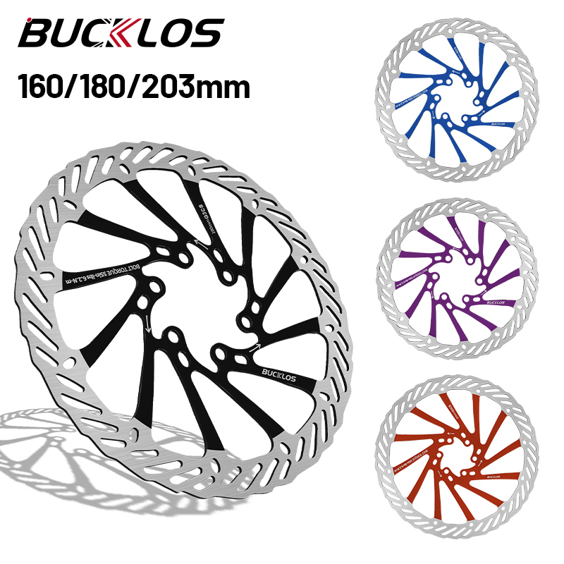 BUCKLOS Bicycle Brake Disc 160MM 180MM 203MM G3CS Bike Disc Brake Rotor Stainless Steel Road Mountain Bike Rotor MTB Rotor
