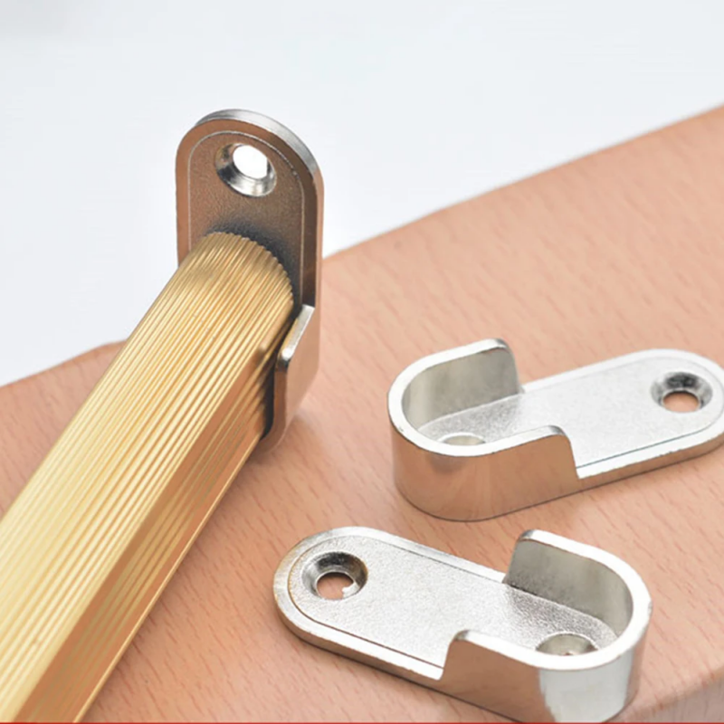 2/8pcs U-shaped wardrobe clip support rod end bracket thickened, easy to install, hardware furniture, cabinet accessories