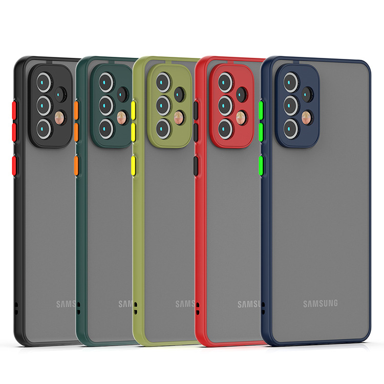 ARMOR Shockproof Matte Case for A52 A72 A13 A23 A33 A53 A73 A12 A22 A32 Fundas Bumper Clear Cover