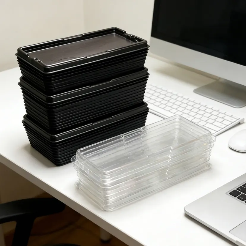 10pcs Long DIMM Memory Holder Case Clamshell Protective Storage Case for DDR DDR2 DDR3 DDR4 DDR5 RAM Module