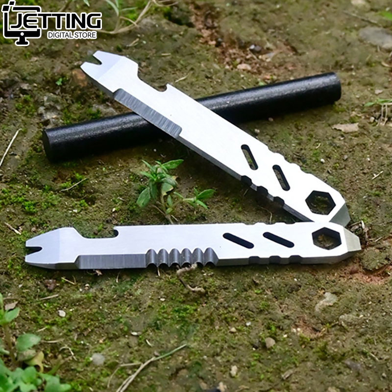 Edc Tool Mini Stainless Steel Multifunctional Pry Bar, Mini EDC Hex Wrench, Bottle Opener, Portable Outdoor Bicycle Repair Tool pen gpt