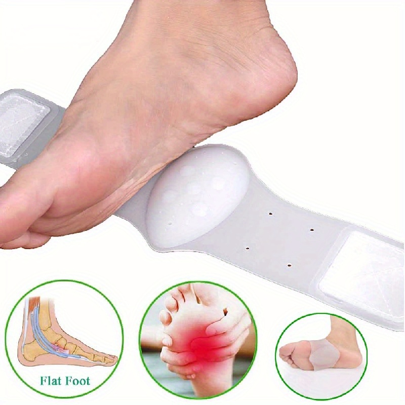 1 Pair Arch Support Brace - Non-Slip Sole Foot Arch Support, Plantar Fasciitis Heel Feet Care Shock Absorption Cushion