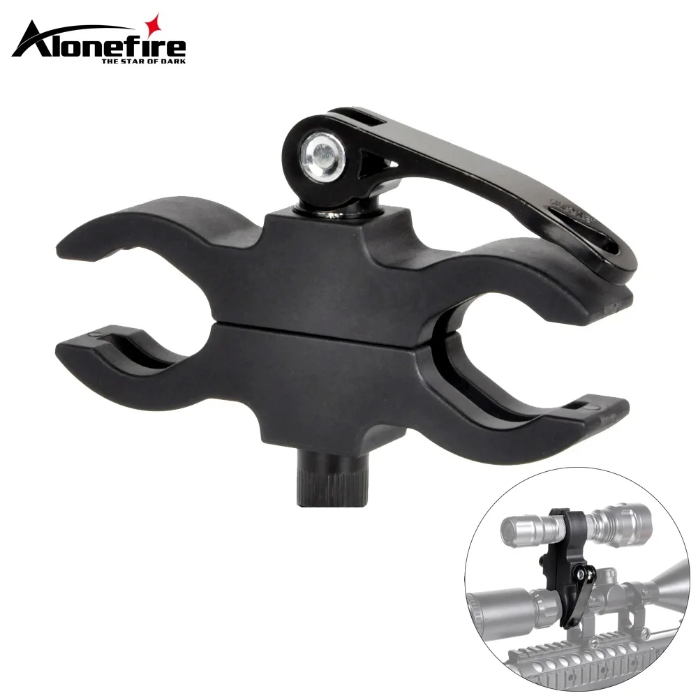 25-35mm Rapid Release High Hardness Round Pipe Clamp Universal Flashlight Tube Mounts Laser Support Hunting Light Clip