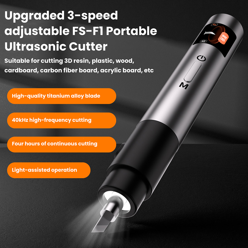 FS-F1 DC 12V Portable Handheld Ultrasonic Cutter DIY Electric Engraving Tool Type-C Port pen gpt