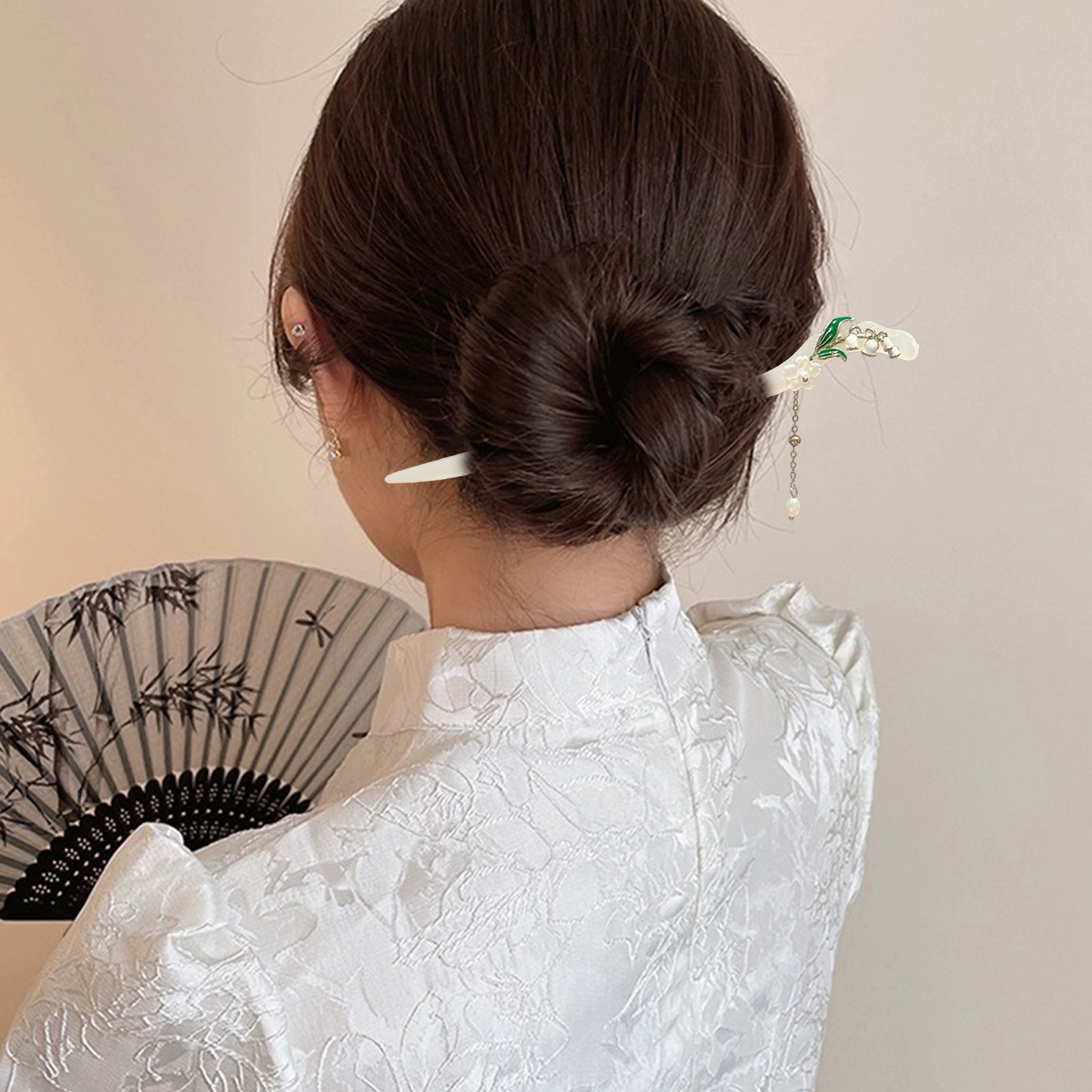 Chinese Style Tassel Hairpin For Women Lucky Cloud Shape Step Shake Hanfu Cheongsam Dress Hair Accessories Girls Hairpins
