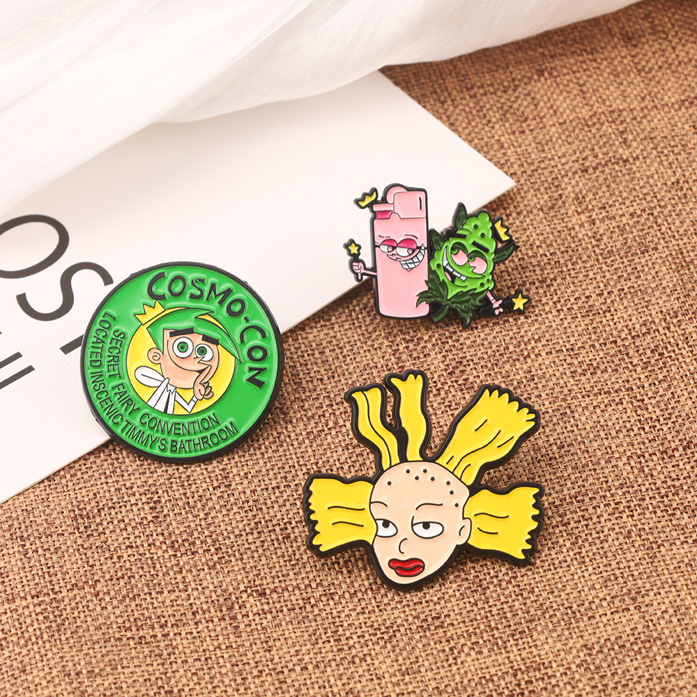 1 Pc Cartoon Animal Chain Brooch Cute Pikachu Enamel Pin Clothes Backpack Jewelry Metal Badges Accessories for Friends