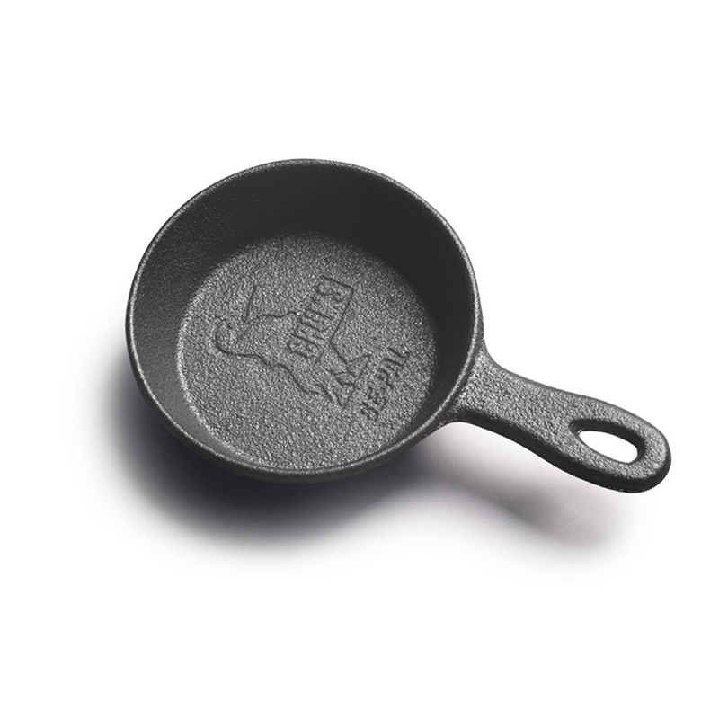 1PCS 8.5CM Cast Iron Skillet Non-stick Mini Egg Frying Pan for Kitchen Cookware