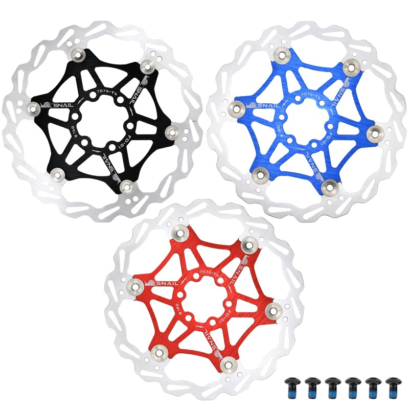 1/2PC Bicycle Disc Brake Floating Disc Brake Rotors For 160/180/203 Mountain Bike Stainless Steel Rotors Part