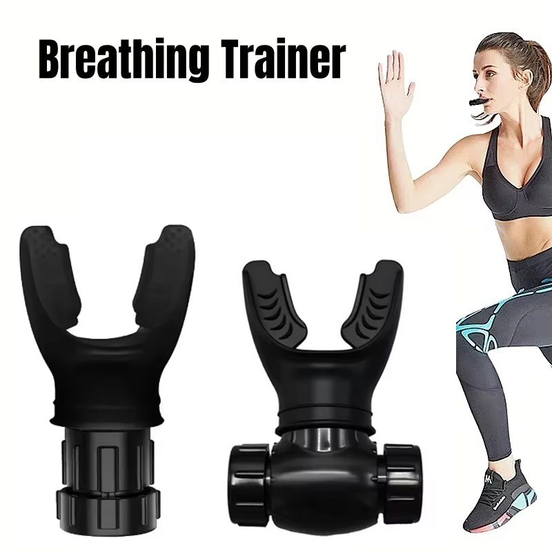 1Pc Sports Breathing Trainer Exercise Lung Face Mouthpiece Respirator Fitness Equipment for Household Healthy Care Accessories