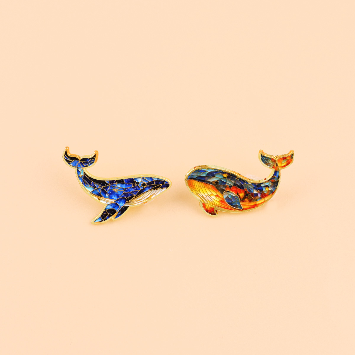2pcs Cute Enamel Pin Set Cartoon Brooch For Coat Women's Brooches Fashion Lapel Badges Jewelry for Friends