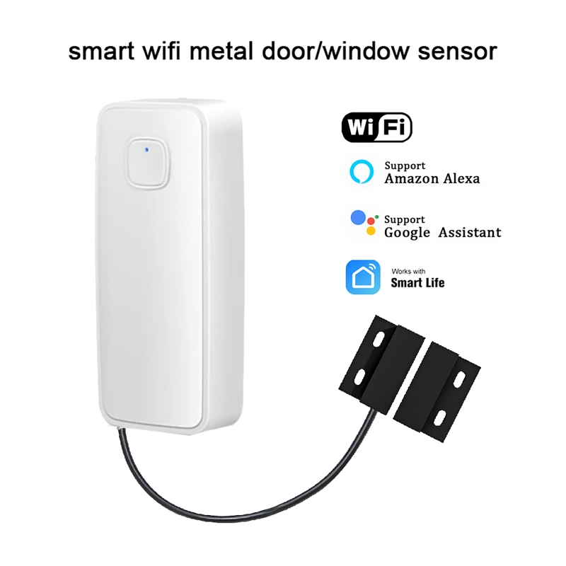 Tuya Smart WiFi Door Sensor Detector Door Window Open/Closed Detectors App Notification Alarm Support Alexa Home