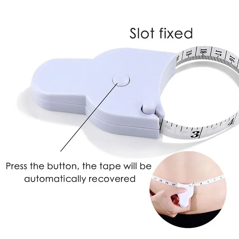 Body fat caliper and Waist Measurement Tape set - handheld fat caliper and tape combination, portable fitness measuring tool