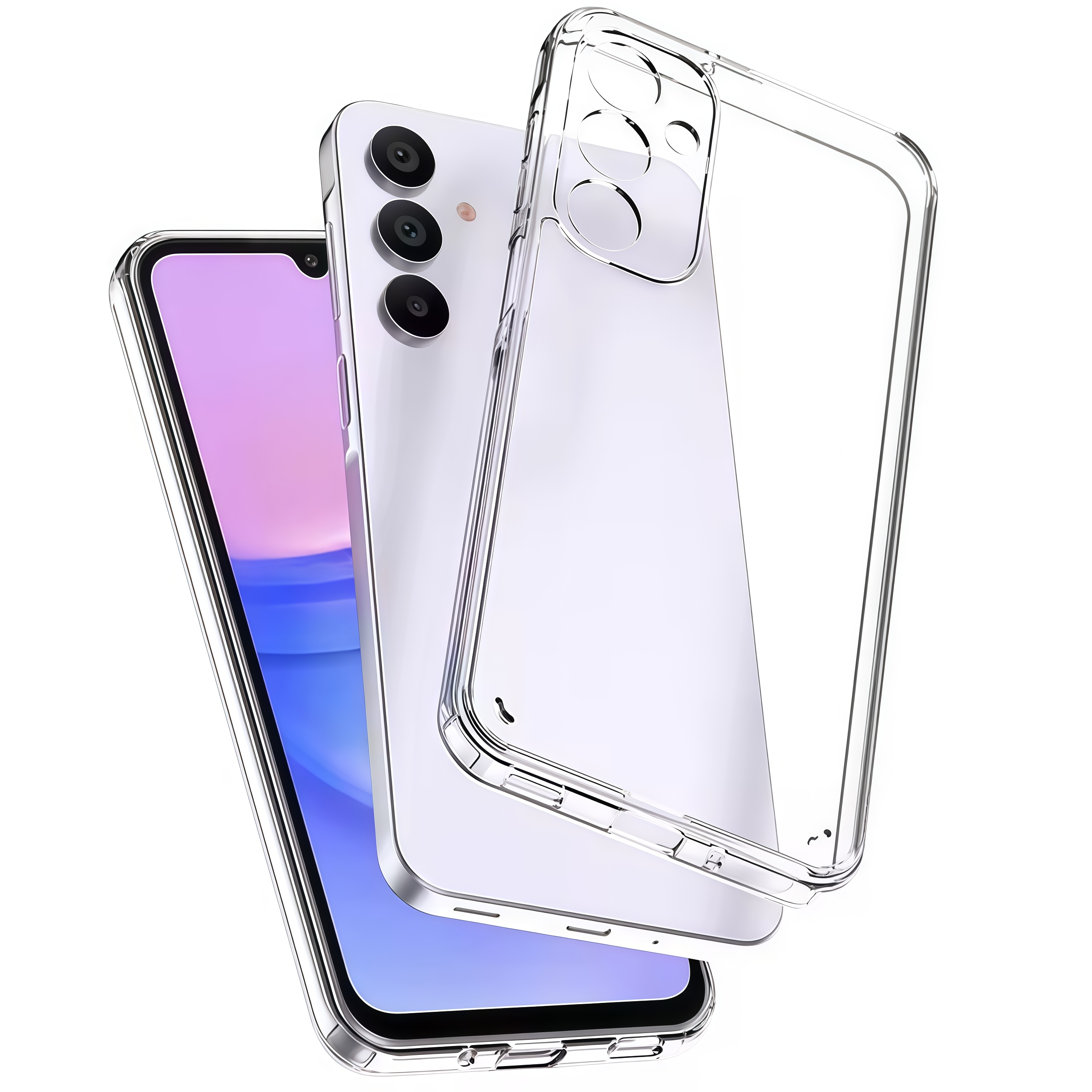 Ultra Thin Clear Silicone Phone Case For Samsung Galaxy A06 A15 A16 4G 5G A56 A36 A55 A35 A25 A26 A05 A05s TPU Soft Back Cover