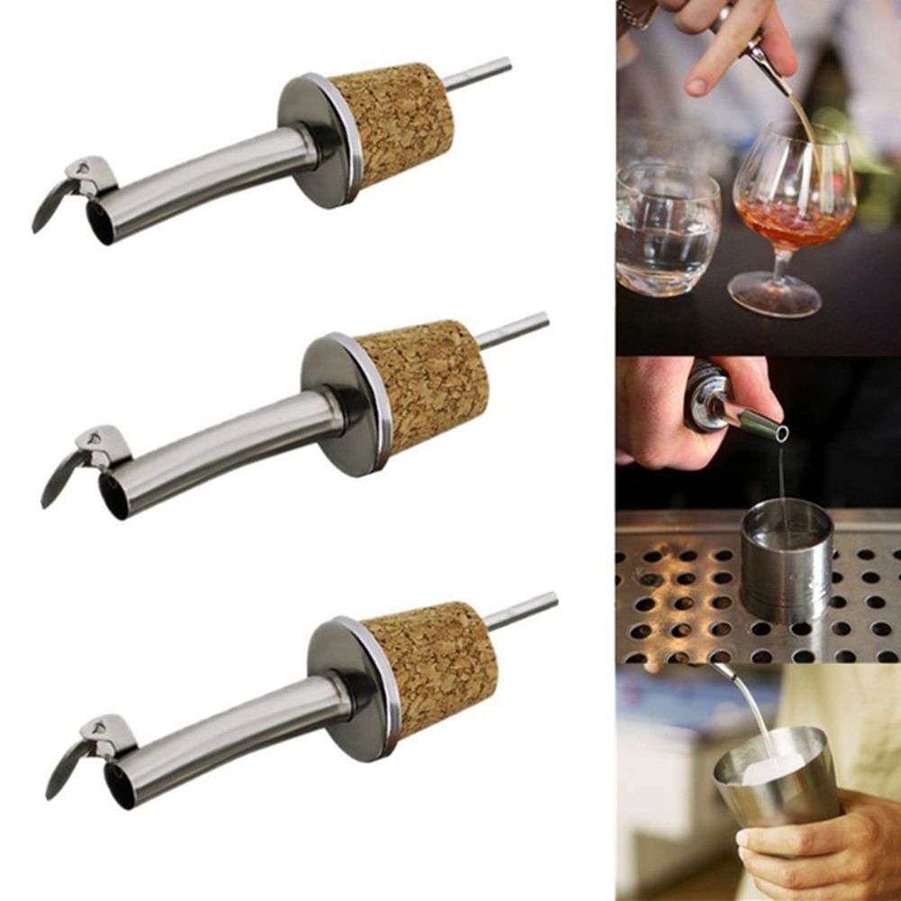 1PC Stainless Steel Oil And Vinegar Dispenser with Stopper Cork Plug - Kitchen Pourer for Dry Red And Olive Oils pen gpt