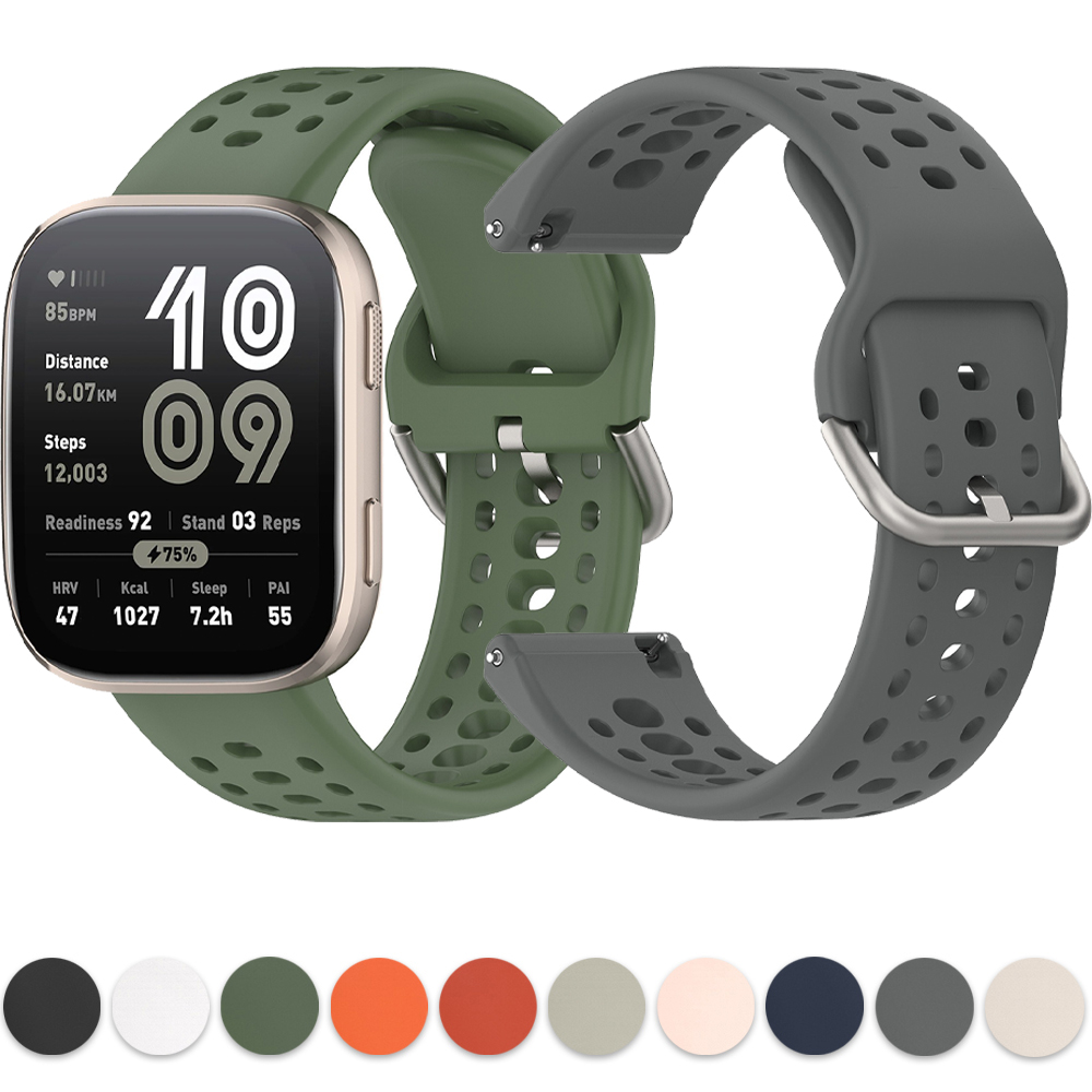 Official Silicone Band for Amazfit Bip 6 Strap Smart Watch Wristband for 22MM Amazfit Bip 6 5/Balance 2/GTR 4 3 Bracelet Correa