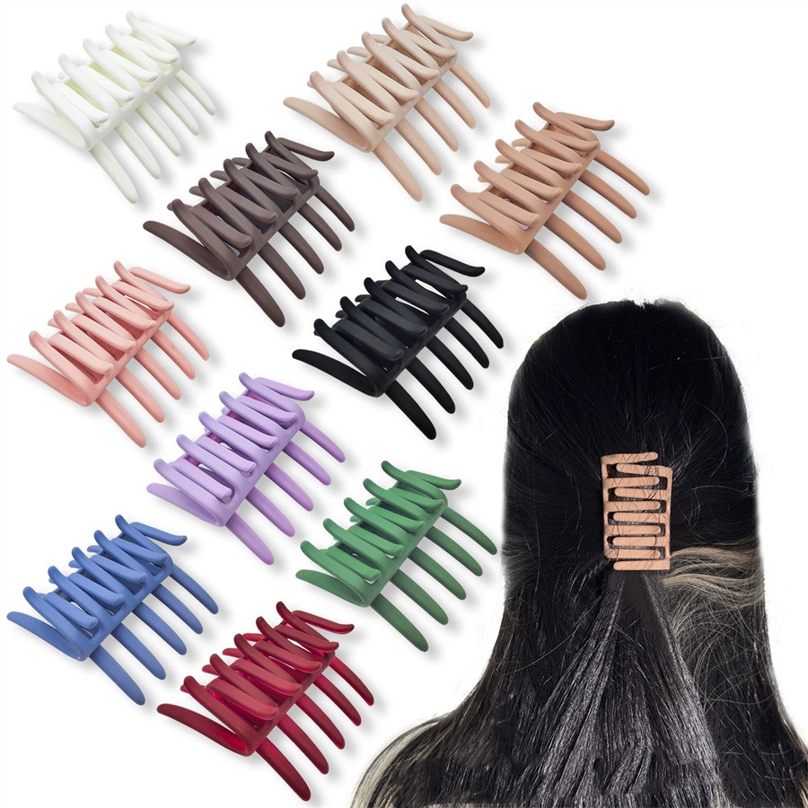1/4PCS New Cross Hair Comb with Five Teeth Hair Clip and Back Head Comb Creative Matte Comb Disc Hair Artifact