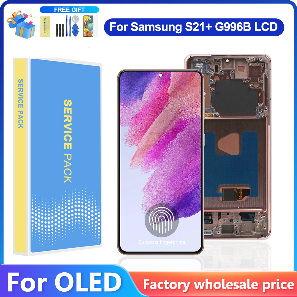 6.8'' AMOLED Digital Touch Screen Display for S21 Ultra 5G G998F G998B with Frame LCD Replacement Part