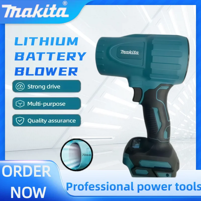 Makita Violent Blower Turbo Jet Fan Electric Air Duster Wind Speed Turbo Rechargeable with Light Car Cleanin Tool