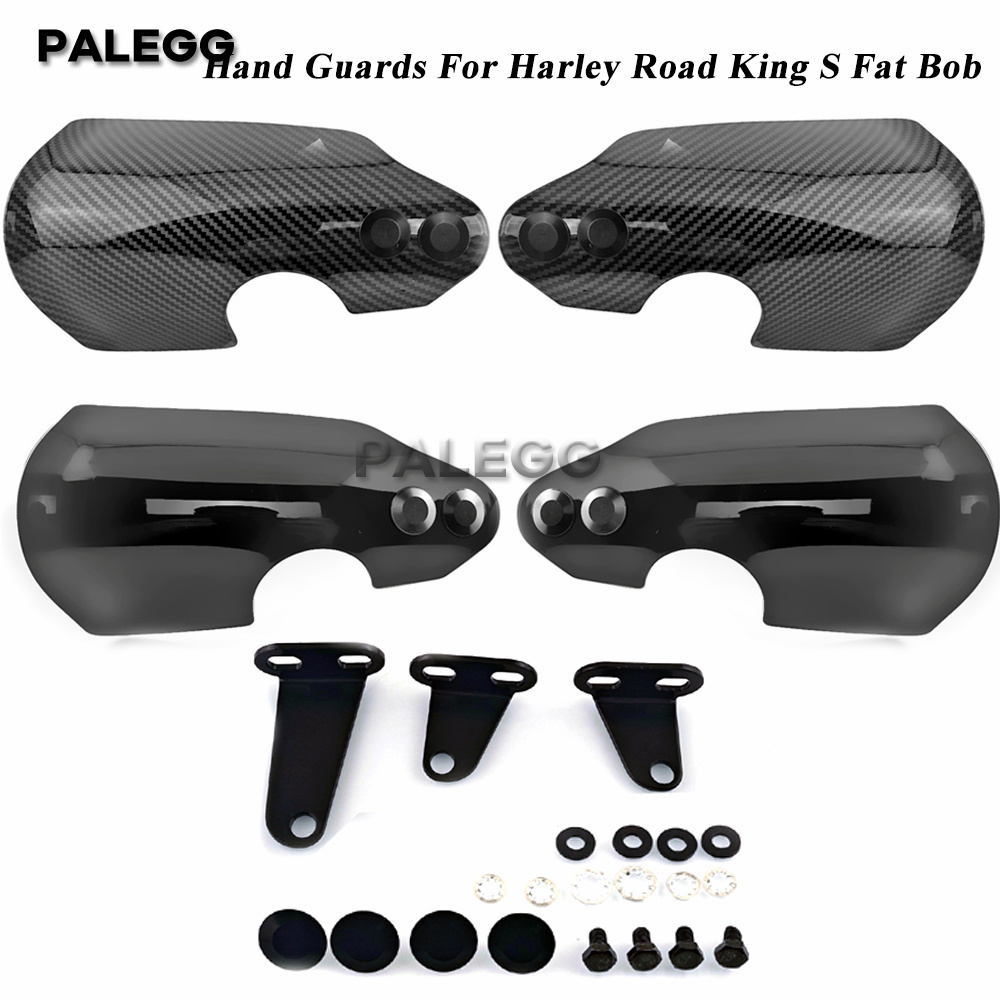 Motorcycle Handguards for Harley Softail Handlebars, Dyna Road King Fat Boy Fat Bob Low Rider Hand Guards Hand Protectors