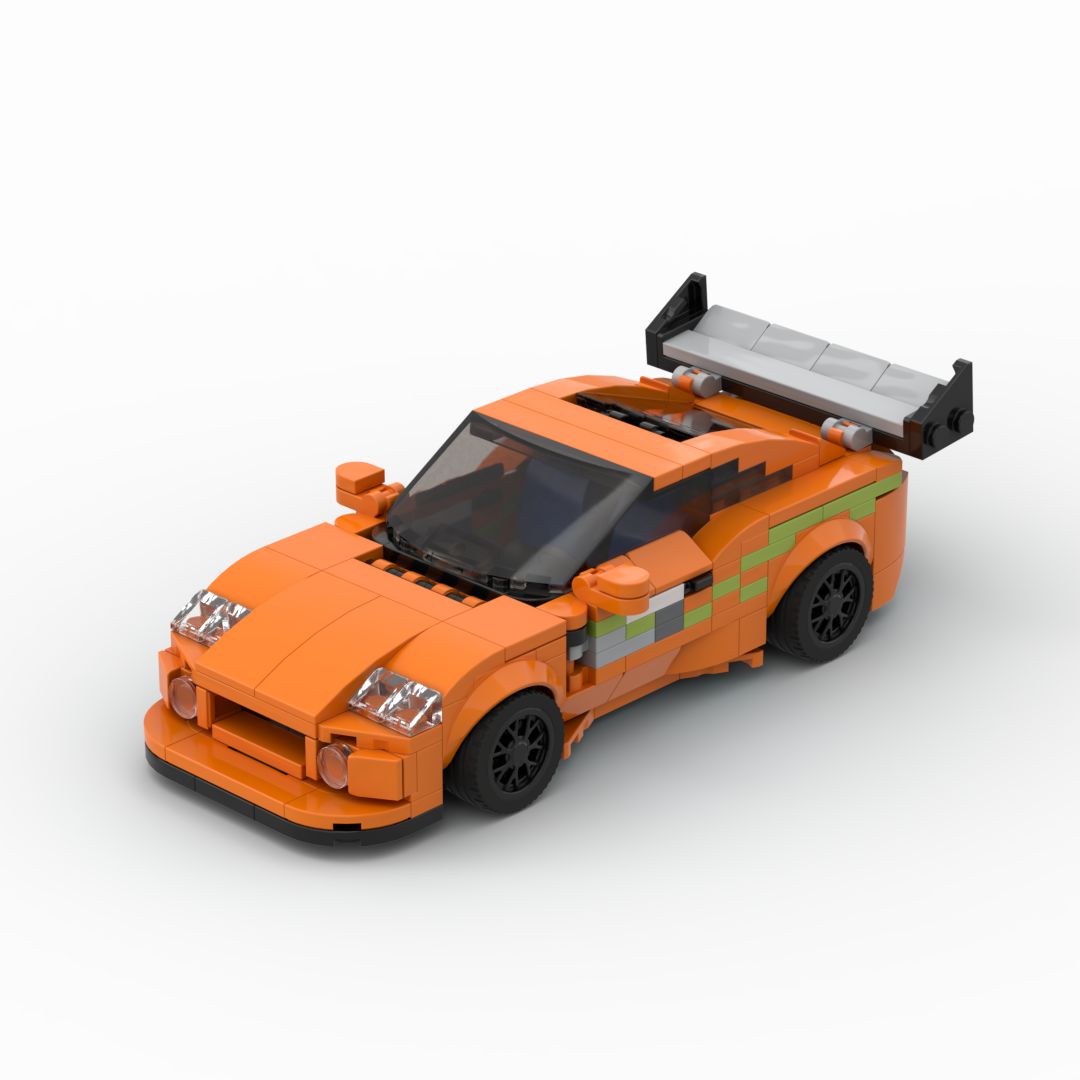 MOC Fast & Furious MK4 370pcs Supra City Technical Car Sports Racing Vehicle Racer Building Blocks supercar Toy