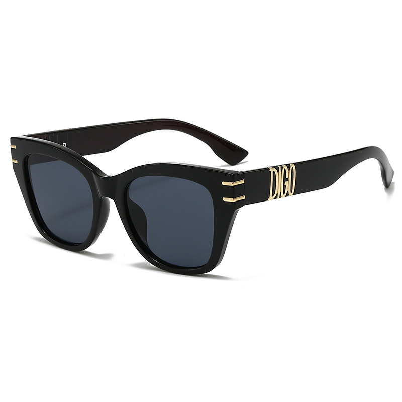 New fashion designer brand women's sunglasses, square sunglasses, UV400, with simple lines