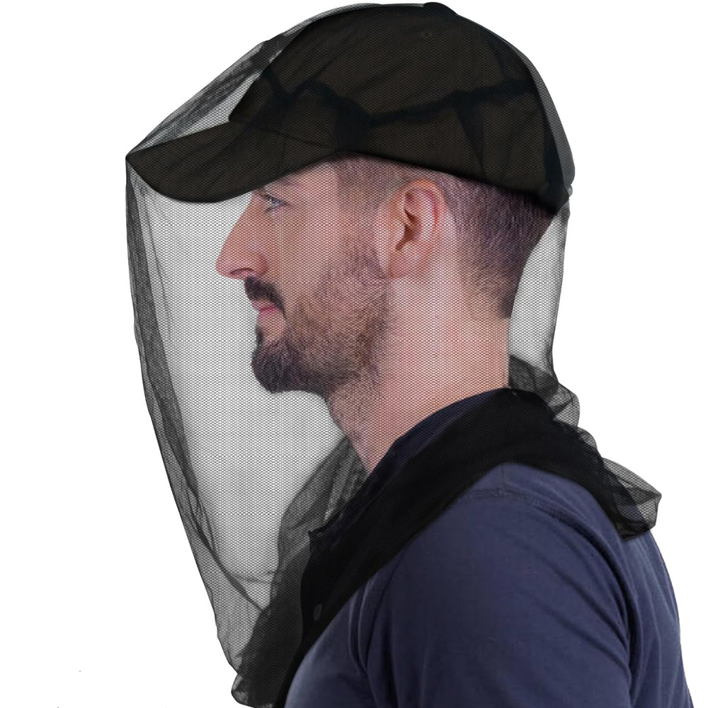 Mosquito Head Net for Insect,2Pack,Fly&Bug Protection Ultra Large&Long Hat Net,For Camping Hiking Fishing Gardening,Fit All Hats