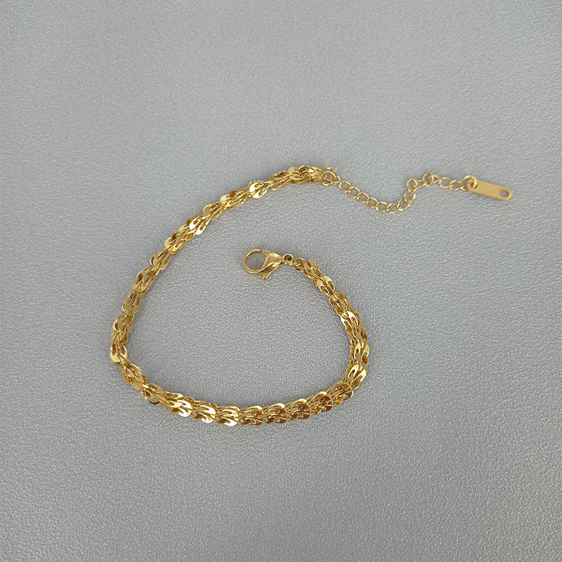 XIYANIKE 316L Stainless Steel New Gold Color Thick Chain Bracelet For Women 2021 Trend Party Fashion Jewelry Wholesale pulsera