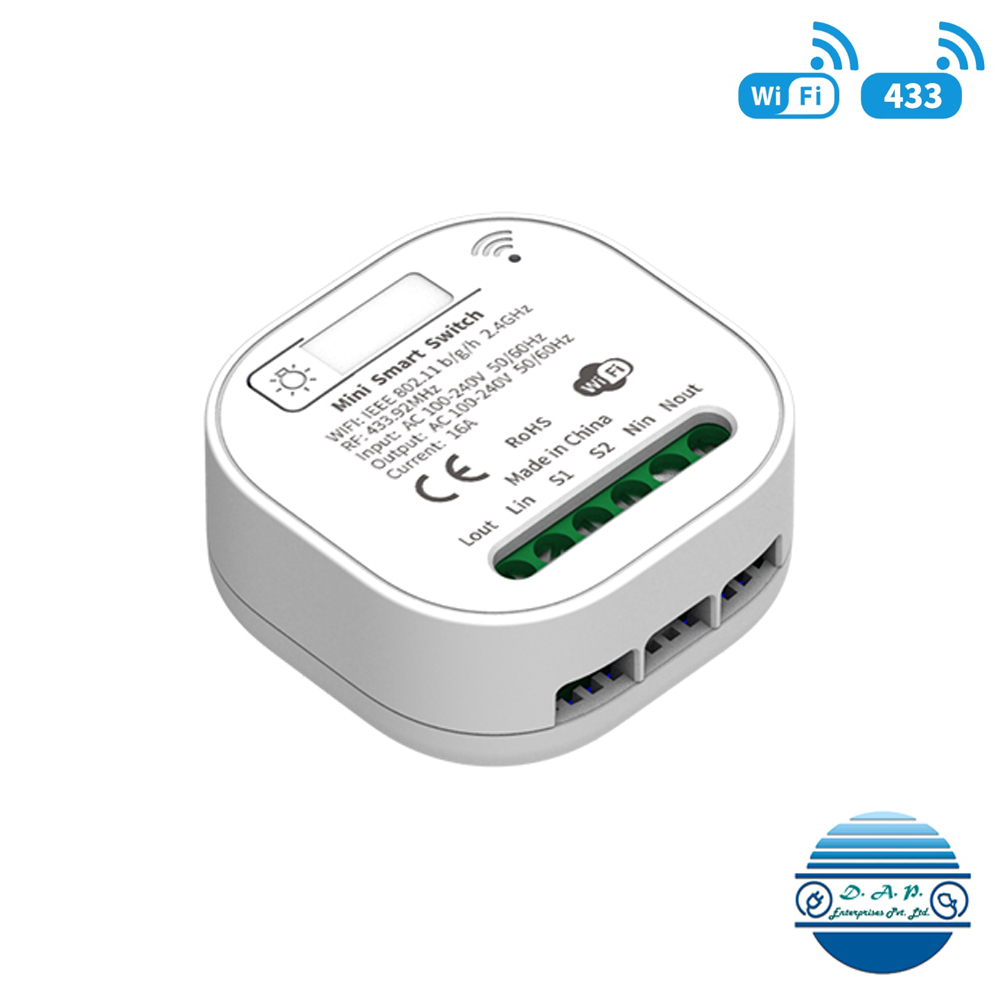 Smart Switch WiFi Tuya Neutral-live Dual-Circuit 16A - Honeyguard