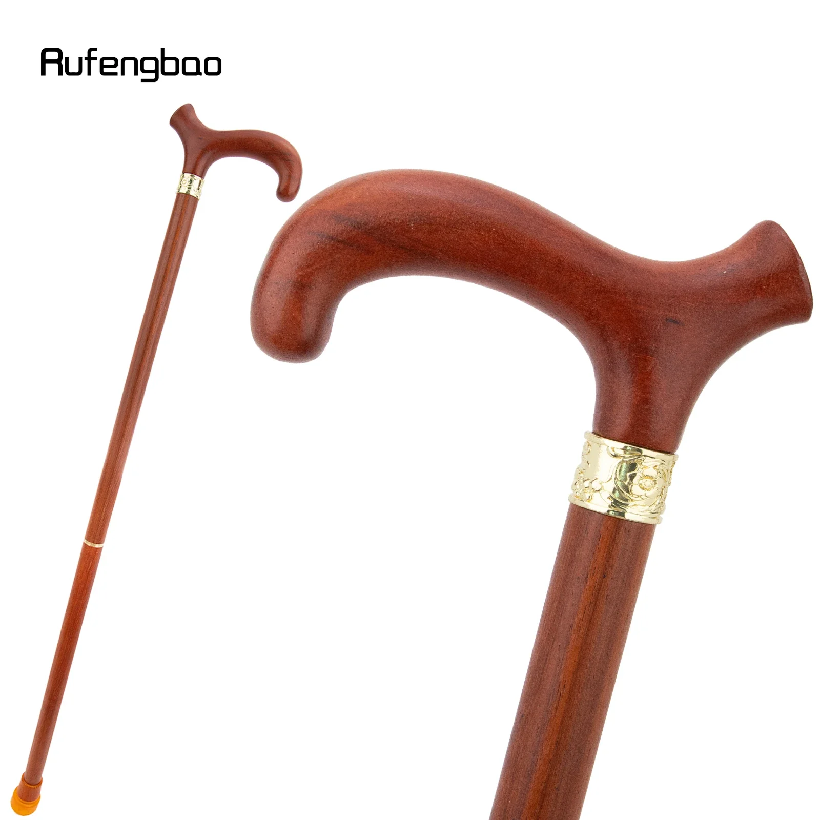 Brown Red Simple Wooden Fashion Stick Decorative Vampire Cospaly Party Cane Performance Cane 92cm Performance Stage Cane