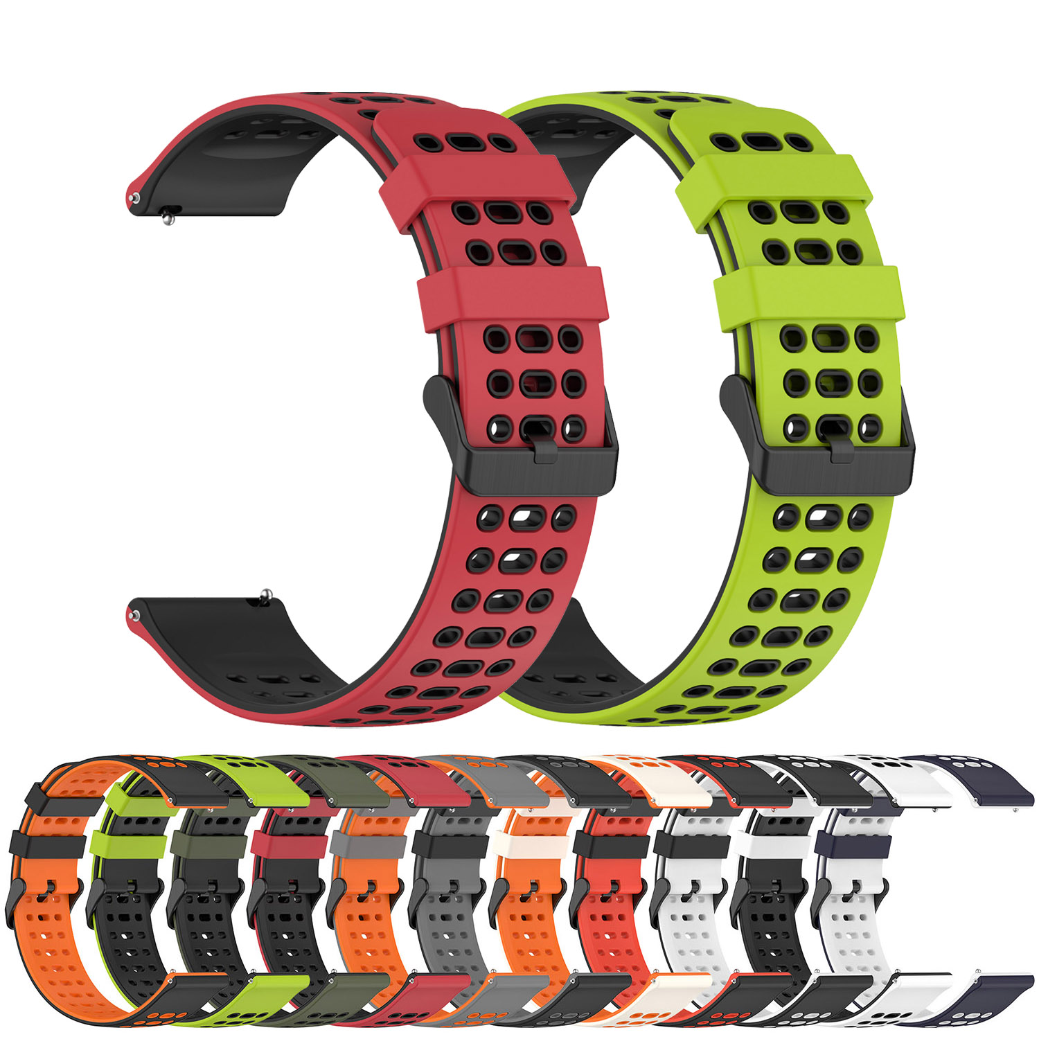 22mm Watchband For HAYLOU Solar 5 Strap Smartwatch For HAYLOU Solar 5/R8/S8/RS5/GS/GST/GST Lite Silicone Sport Bracelet Correa